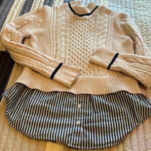 Veronica Beard cream jumper.